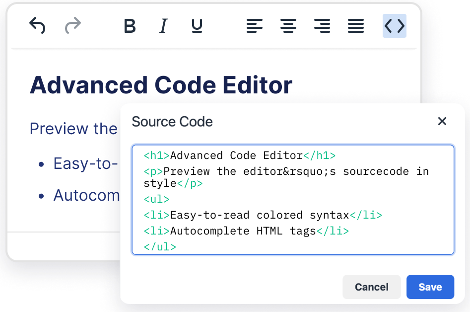 Laravel HTML code editor Laravel HTML code editor